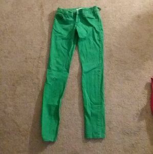 Green Skinny Jeans